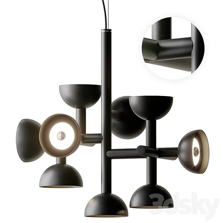 SIBILLA Aluminum Pendant lamp from Karman 3D Model Free Download