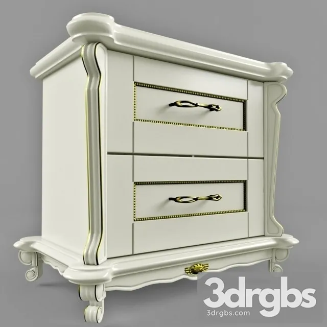 Side Table Cabinet 3D Model Download