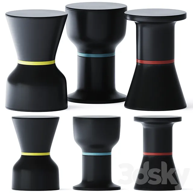 Side Table He by Toou 3DModel