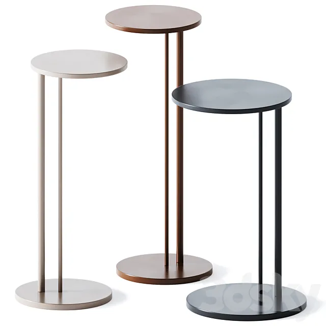 Side Table Sting Brushed by Cattelan Italia 3D Model