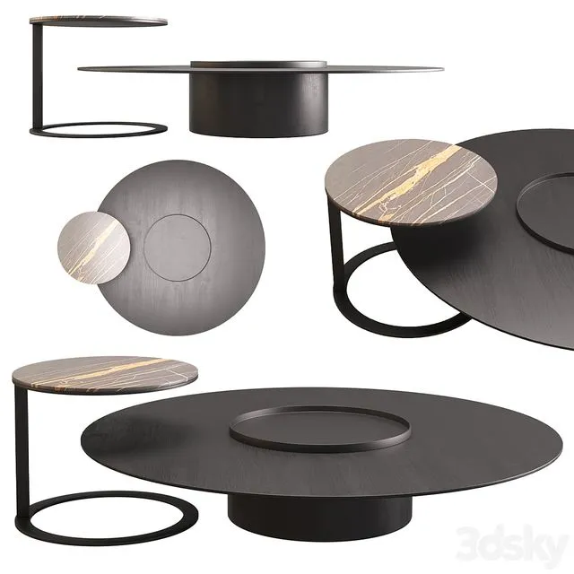 Side table TETHYS By Living Divani 3D Model