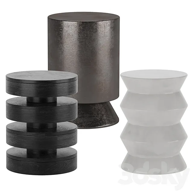 Side Table West Elm 6 3D Model Side Table West Elm 6 3D Model