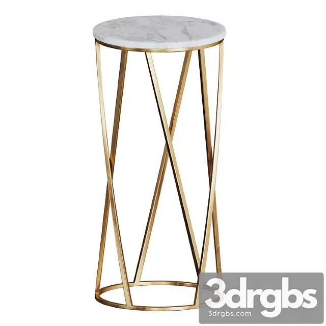 Side table with marble top marble by glasar 2 3D Model Download Side table with marble top marble by glasar 2 3D Model Download