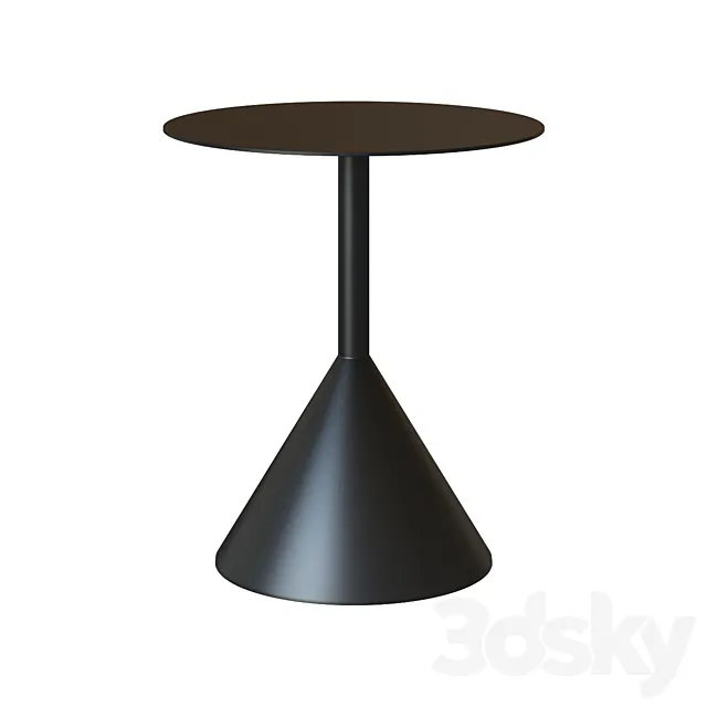 Side table Yinan Ø 48 cm black 3D Model Side table Yinan Ø 48 cm black 3D Model