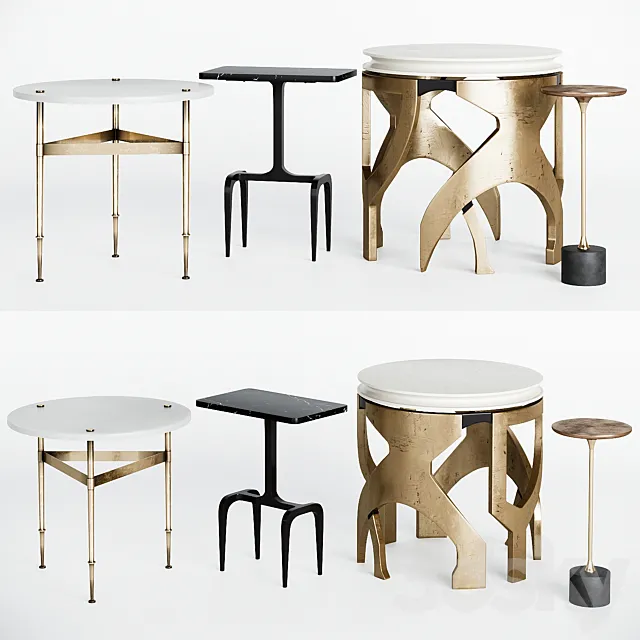 Side tables and accent tables set 3DModel