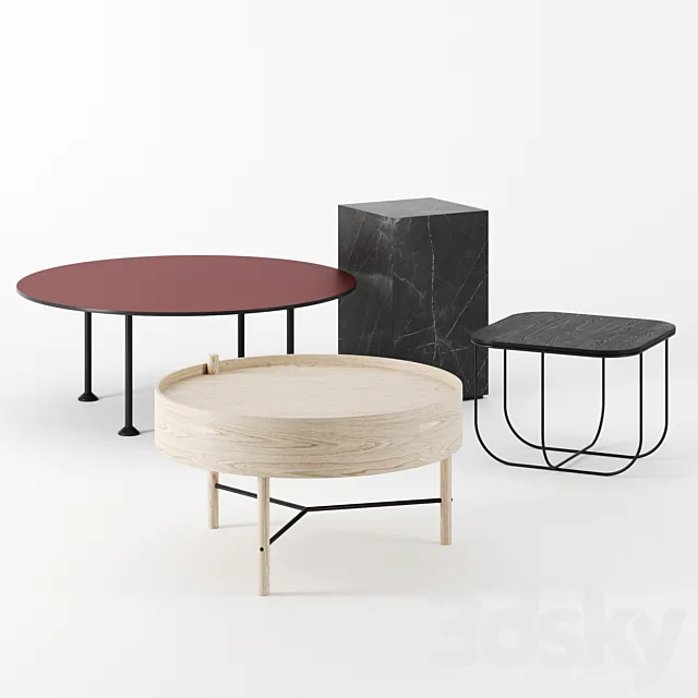 Side tables by Menu 3DModel