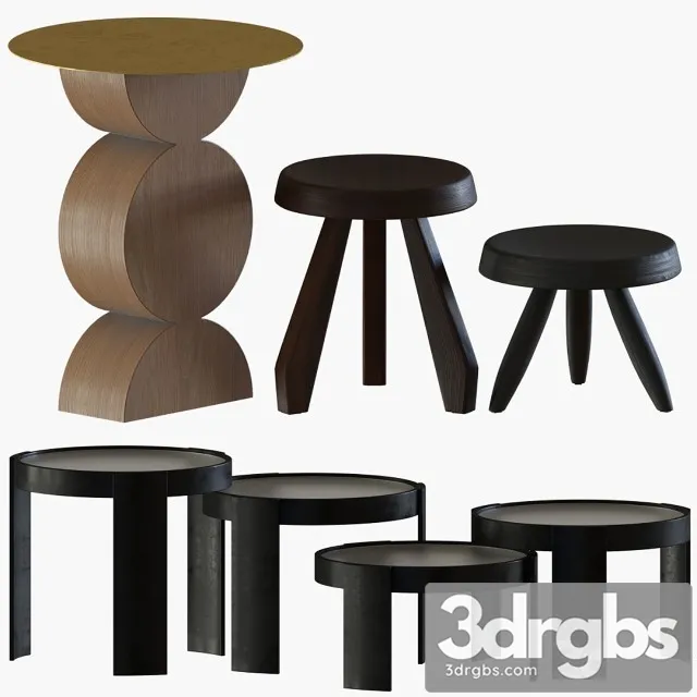 Side Tables Collection 5 Cassina 3D Model Download Side Tables Collection 5 Cassina 3D Model Download