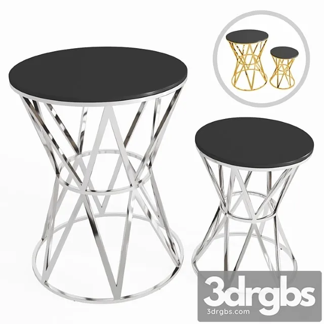 Side tables eichholtz domingo 2 3D Model Download Side tables eichholtz domingo 2 3D Model Download