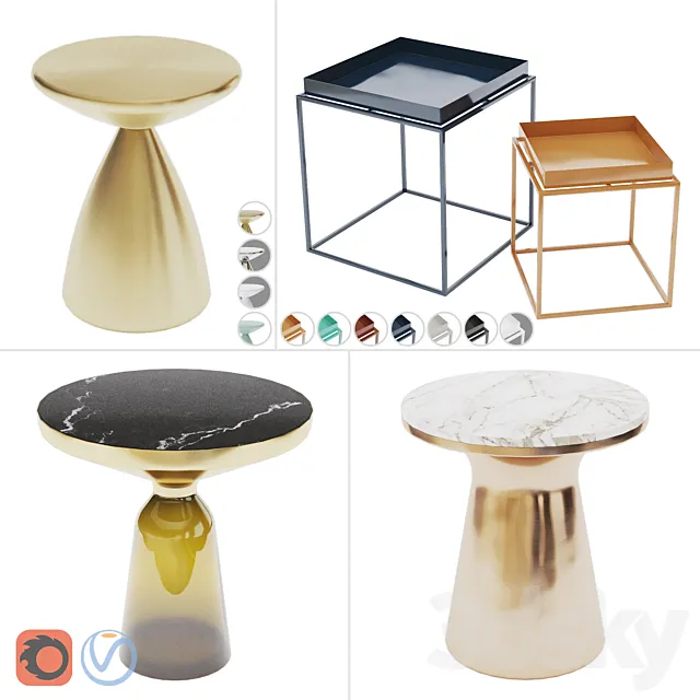 Side Tables – Vol.03 3D Model