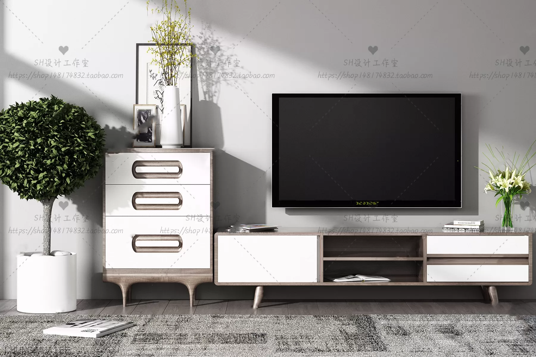 3DSKY PRO – SIDEBOARD 3D MODELS – 003