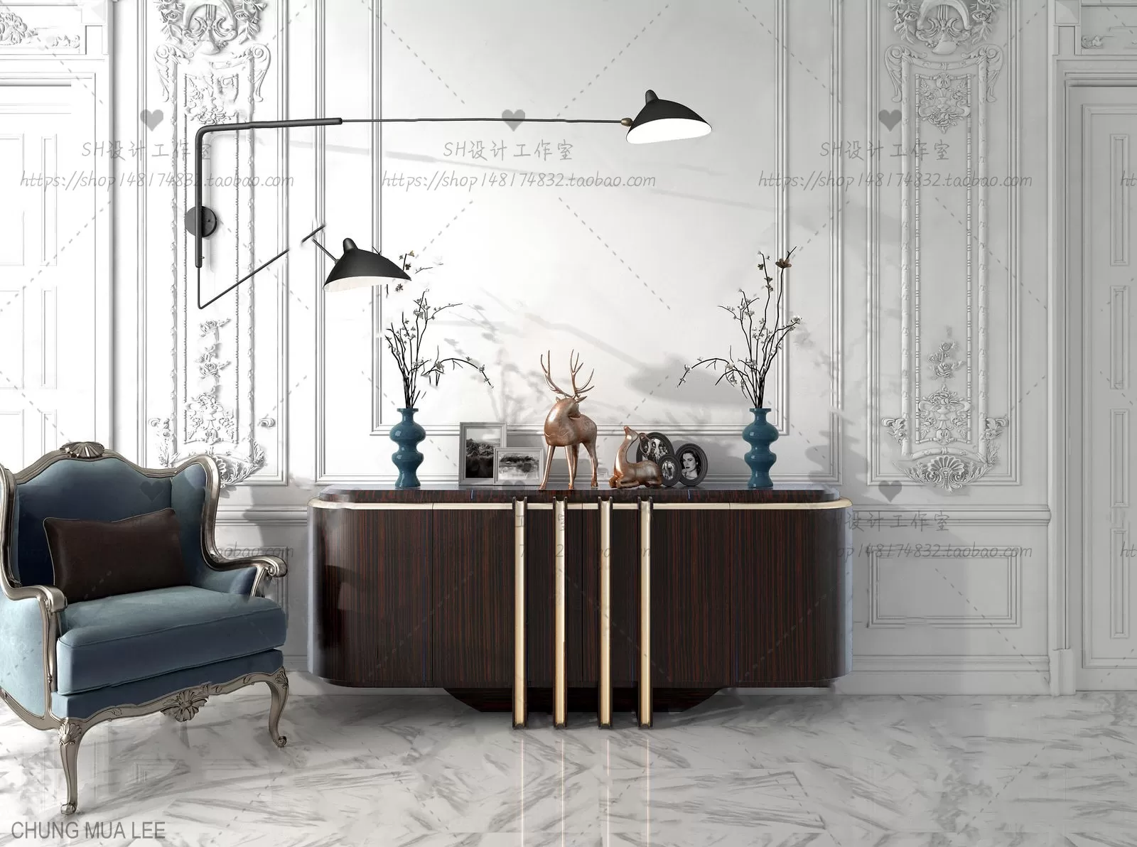 3DSKY PRO – SIDEBOARD 3D MODELS – 049