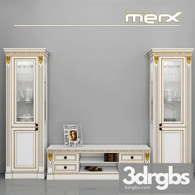 Sideboard and tv stand merx 2 3D Model Download