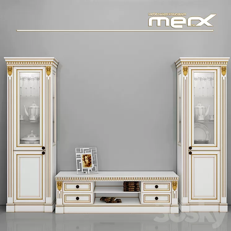 Sideboard and TV Stand Merx 3D Model Sideboard and TV Stand Merx 3D Model