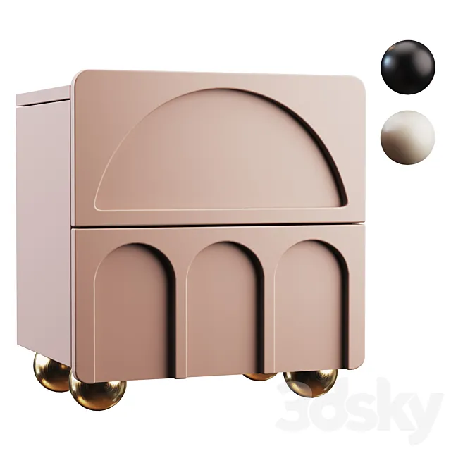 Sideboard Arch Nightstand 3DModel Sideboard Arch Nightstand 3DModel