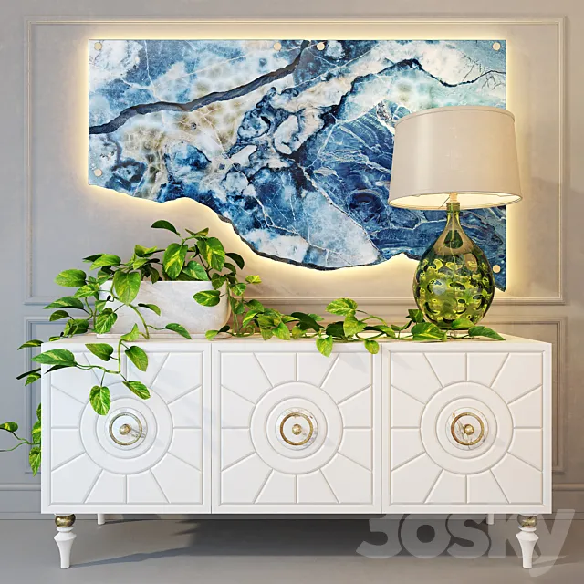 Sideboard art deco 3D Model Sideboard art deco 3D Model