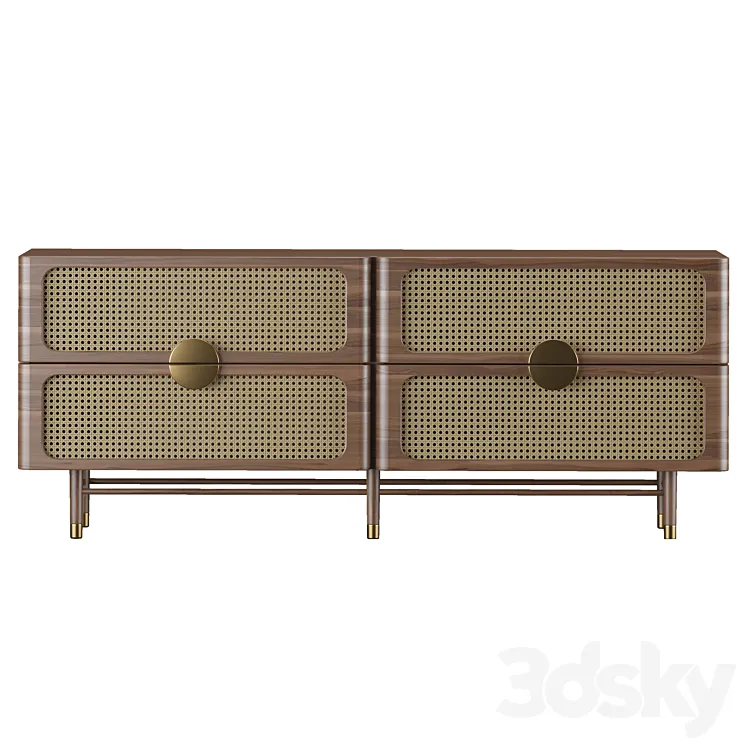 Sideboard Chest of Drawer 08 3D Model Free Download