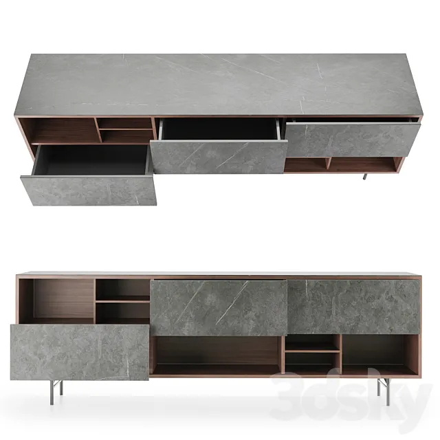 Sideboard Manhanttan BoConcept 3D Model Sideboard Manhanttan BoConcept 3D Model