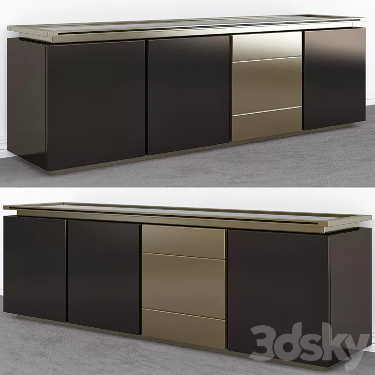 Sideboard modern Minotti 3D Model