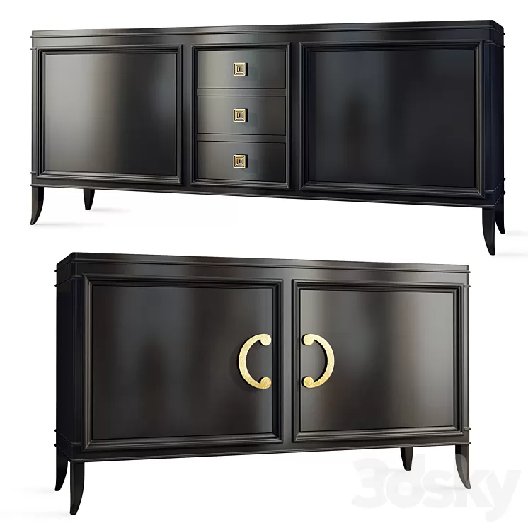 Sideboard \/ sideboard Olimpia .Sideboard accent dresser by ISABELLA COSTANTINI 3D Model Free Download