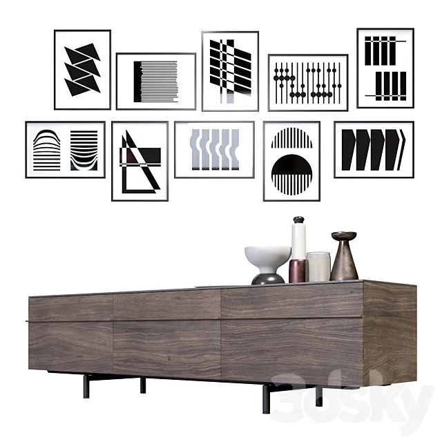 Sideboard sideboard sc16 DE PADOVA 3D Model Sideboard sideboard sc16 DE PADOVA 3D Model