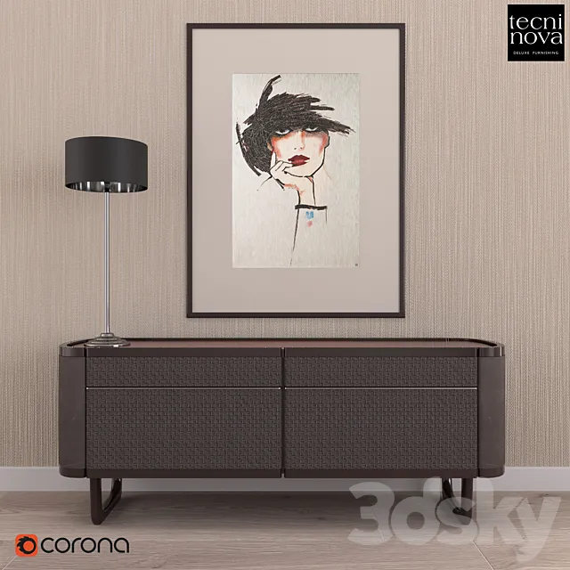 SIDEBOARD TECNINOVA COLLECTION OF FORTUNE 2017_4221_14 3DModel