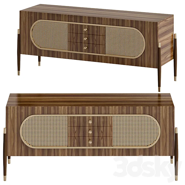 Sideboards Console Covethouse 3D Model Sideboards Console Covethouse 3D Model