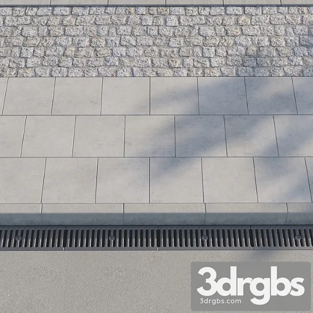 Sidewalk 01 3D Model Download