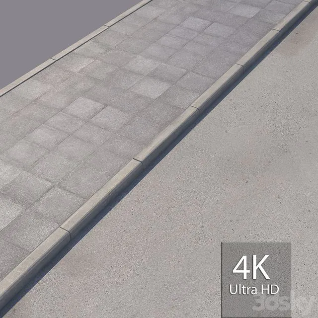 Sidewalk 8 3D Model Sidewalk 8 3D Model