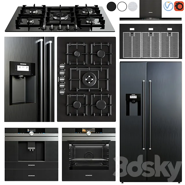 siemens appliance collection 3DModel siemens appliance collection 3DModel