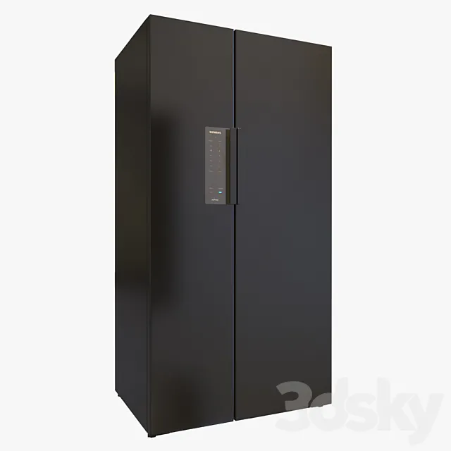 Siemens iQ700 refrigerator side-by-side type KA92NLB35R 3D Model