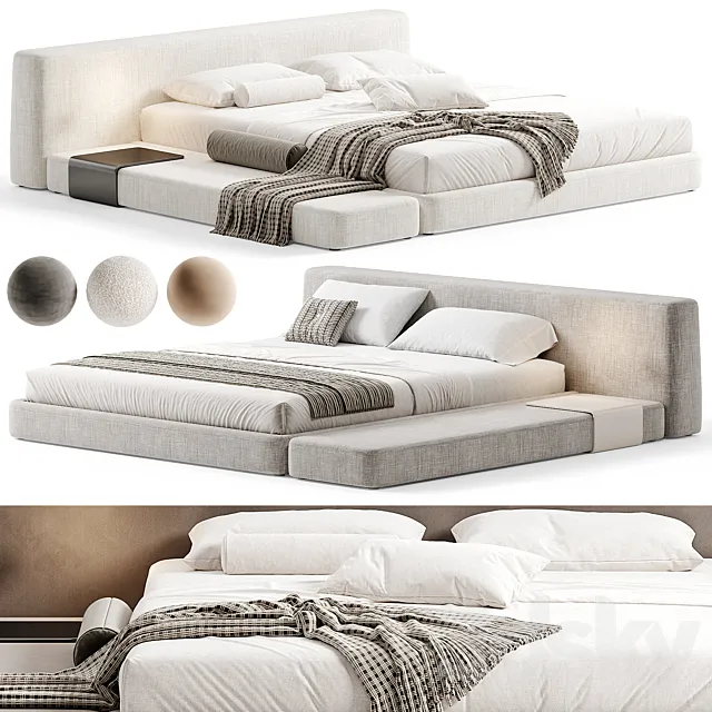 Siena Bed By Como 3D Model Siena Bed By Como 3D Model