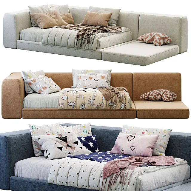 Siena Bed Kids By Como 3D Model