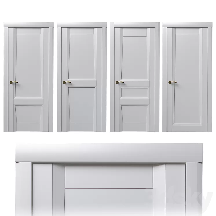 Siena doors 3D Model