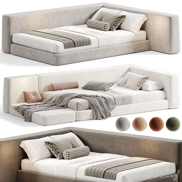 Siena Kids Bed By Como 3D Model