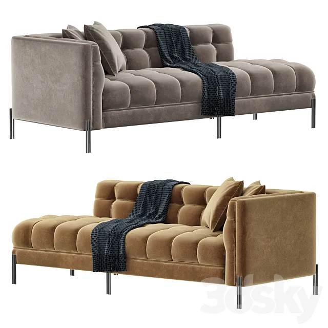 Sienna lounge sofa by EICHHOLTZ 3D Model Sienna lounge sofa by EICHHOLTZ 3D Model