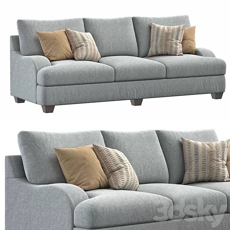 Sierra foam sofa 3D Model