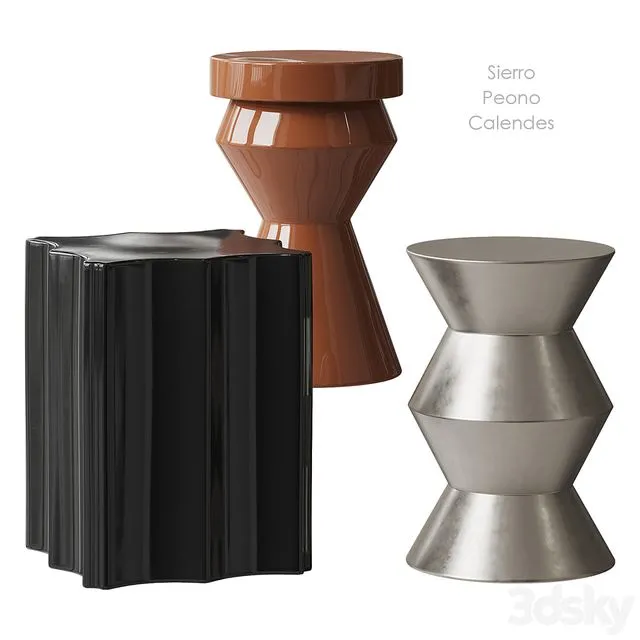 Sierro Peono Calendes Table AM PM 3D Model