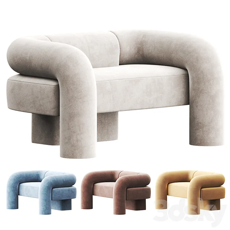 Sight Unseen Ian Felton Armchair 3D Model Free Download