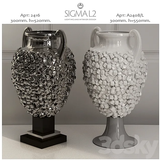 Sigma L2 art.2416 art.2408 _ L – Vases 3D Model