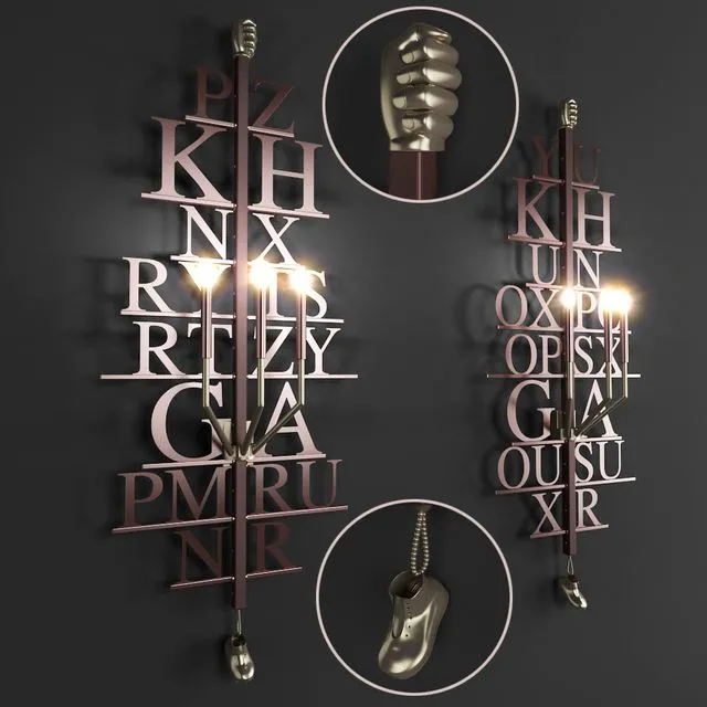 Sigma L2 Z563 wall lamp 3D Model