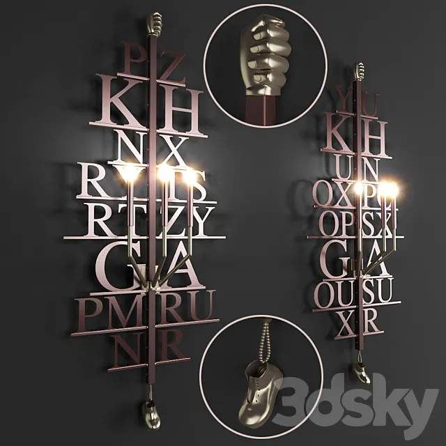 Sigma L2 Z563 wall lamp 3DModel