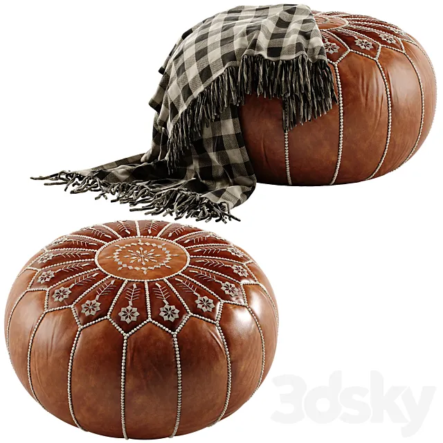 Sika Design Moroccan pouf 3D Model Sika Design Moroccan pouf 3D Model