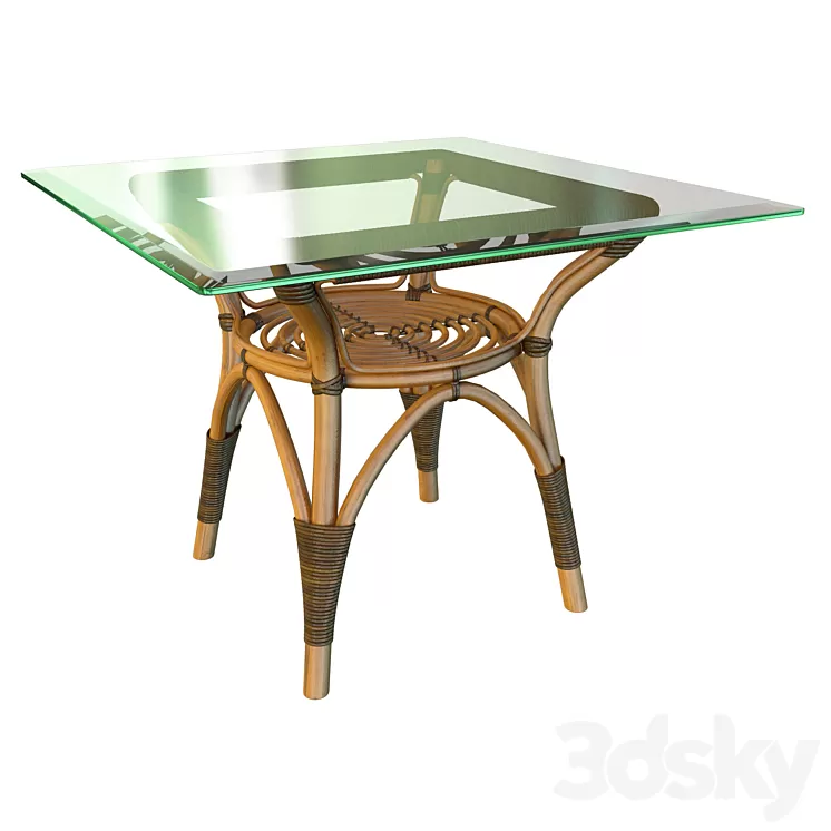 Sika Design Originals dining table square top 3D Model Sika Design Originals dining table square top 3D Model