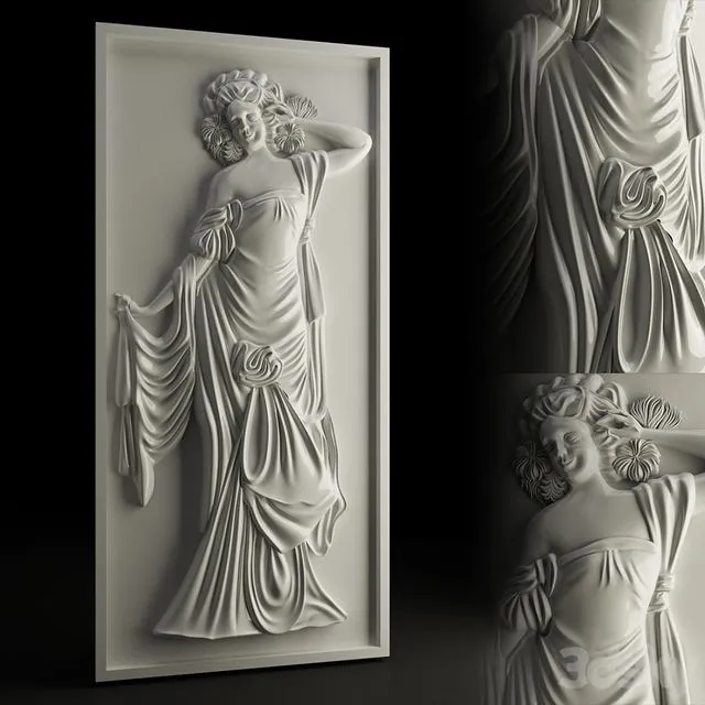 Silhouette woman 3D Model Silhouette woman 3D Model