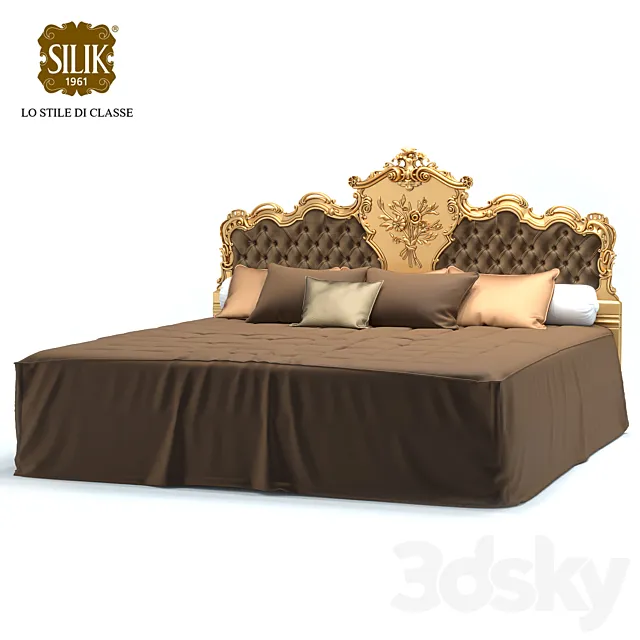 Silik King Size Bed Venere 3D Model