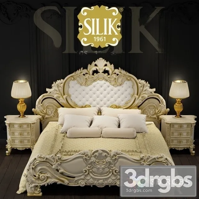Silik Olimpia Bed 3D Model Download
