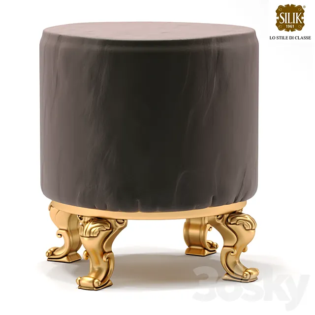 Silik Vesta Pouf 3D Model Silik Vesta Pouf 3D Model