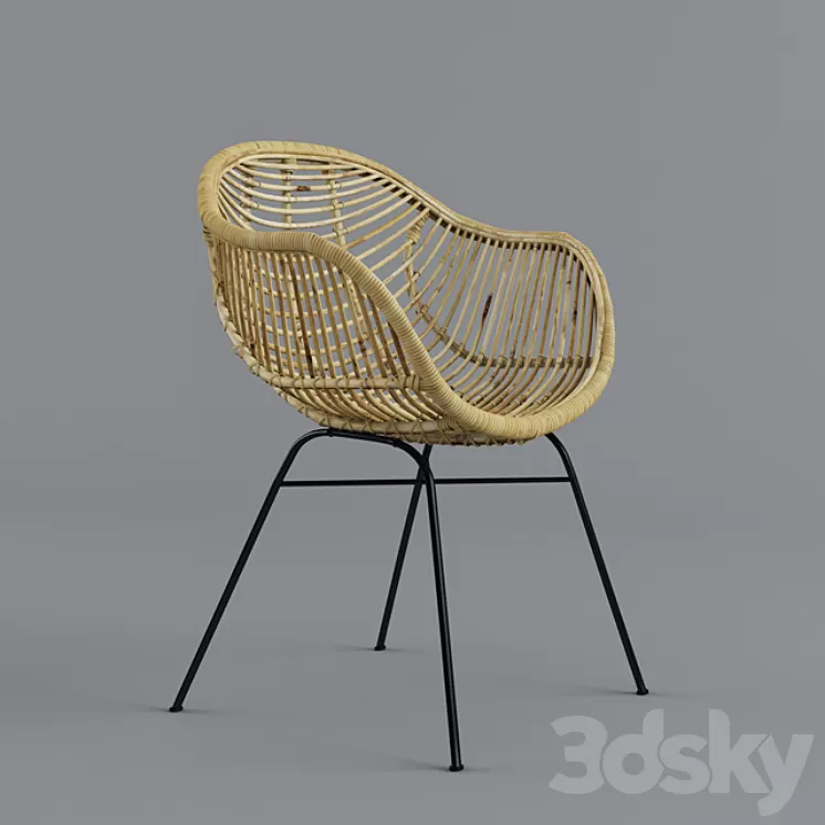 SILLAS DE MIMBRE 01 3D Model