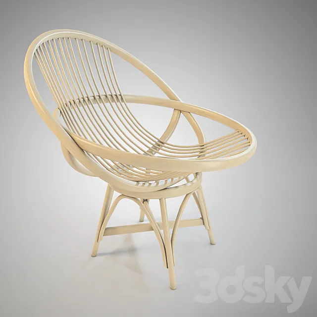 Sillon Radial armchair Expormim 3D Model