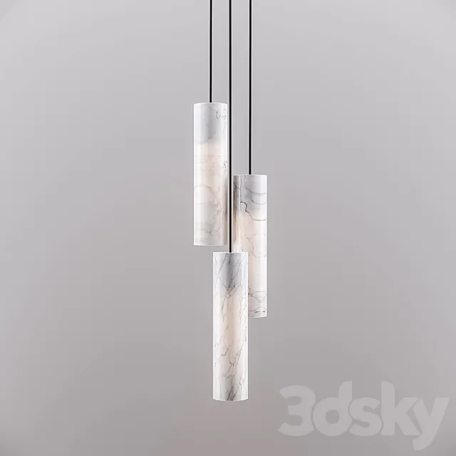 Silo Single Ceiling Light Pietra d’Avola 3D Model Silo Single Ceiling Light Pietra d’Avola 3D Model